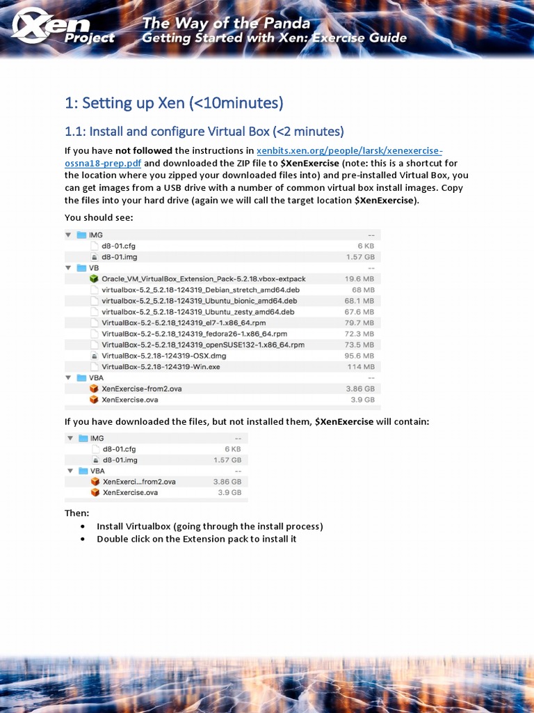 Xen Installation Guide for VirtualBox | PDF | System Software ...