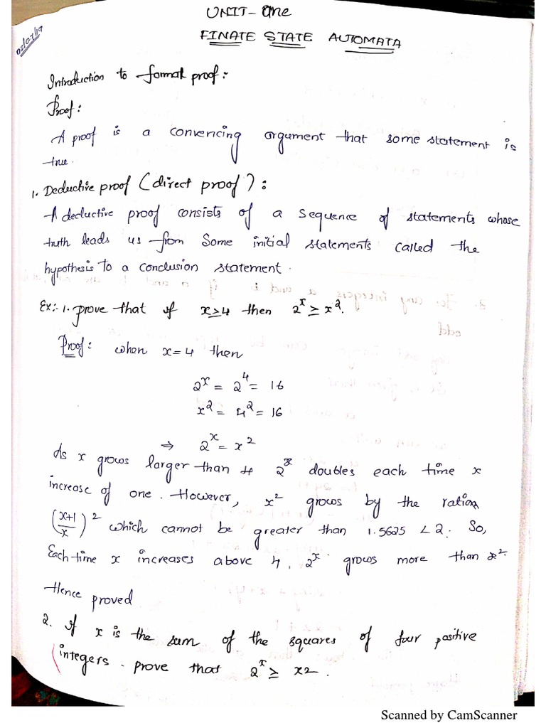 TOC Unit 1 Notes-1 | PDF