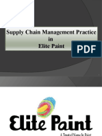 Supply Chain Management Practice in Elite Paint