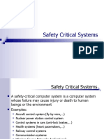 Safety Critical Systems: Protect Life with Reliable Controls