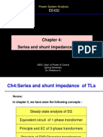 Series and Shunt Impedance of TLS: Power System Analysis