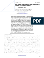 The Influence of Gymnastics Diabetic Foot To Decrease Blood Sugar Levels in Patients With Type 2 Diabetes Mellitus