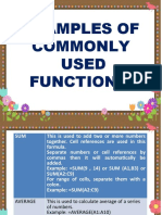Commonly Used Functions
