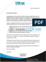 Carta de Presentacion Laboratorios Elifarma S.A.