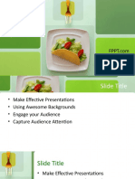 Healthy Food Template 16x9