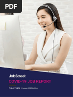 JobStreet COVID 19 Job Report Philippines August 2020