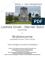 Laatste Groet - Brabanconne - Score