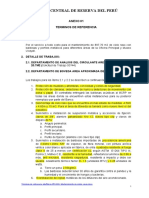 Términos de Referencia Albañileria 2014-03 - Mantenimiento de Cielos Rasos