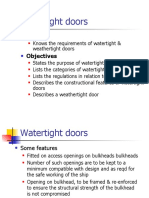 Watertight Doors: Aims Objectives