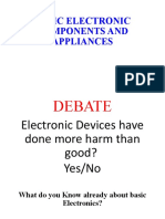 Basic Electronic Components and Appliances