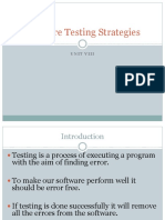 UNIT 8 - Software - Testing - Strategies