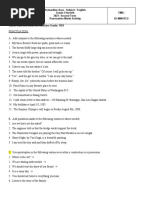 Humanities Area - Subject: English Grade: Eleventh 2021-Second Term Punctuation Marks Activity Time: 65 Minutes