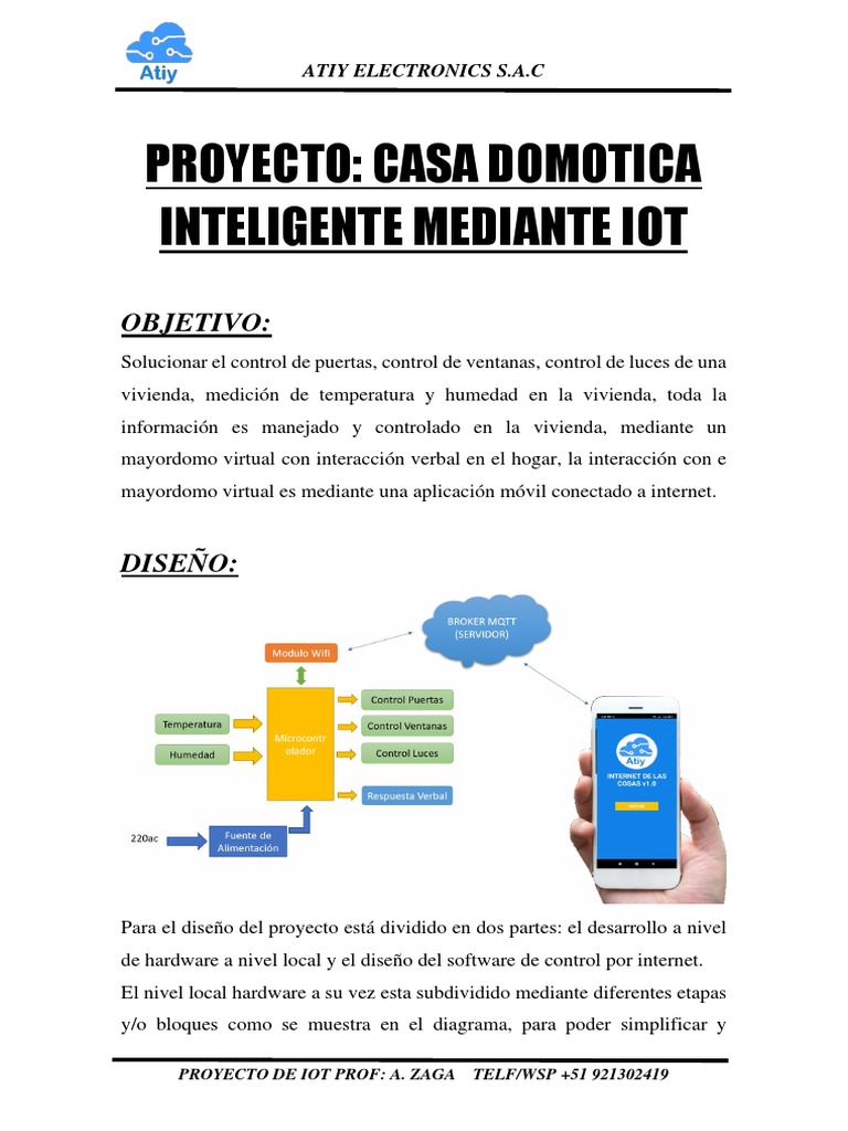 Proyecto de Casa Domótica IoT | PDF | Internet de las Cosas | Relé