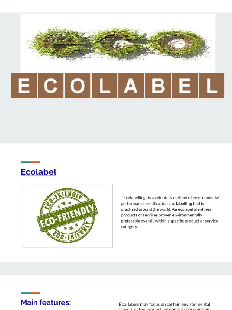Understanding Ecolabels and Certification | PDF | Technology & Engineering