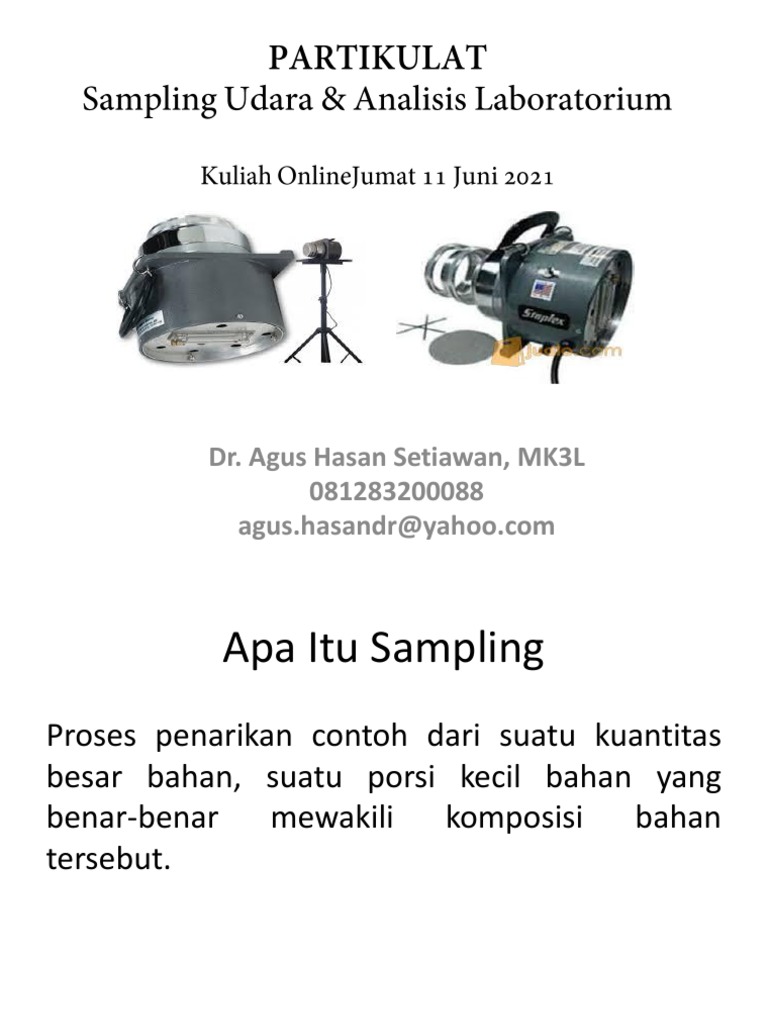 Metode Pengujian Debu Inhalable | PDF