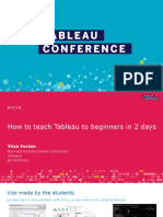 18BZ-009 - How To Teach Tableau To Beginners in Two Days