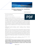 Las Cuotas de Participación Electoral en Perú. Características y Algunos Resultados