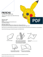 Pikachu: DIY Papercraft Template PDF