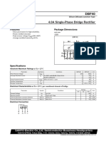 4.0A Single-Phase Bridge Rectifier: Features Package Dimensions
