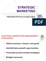 Strategic Marketing Presentation Guidelines