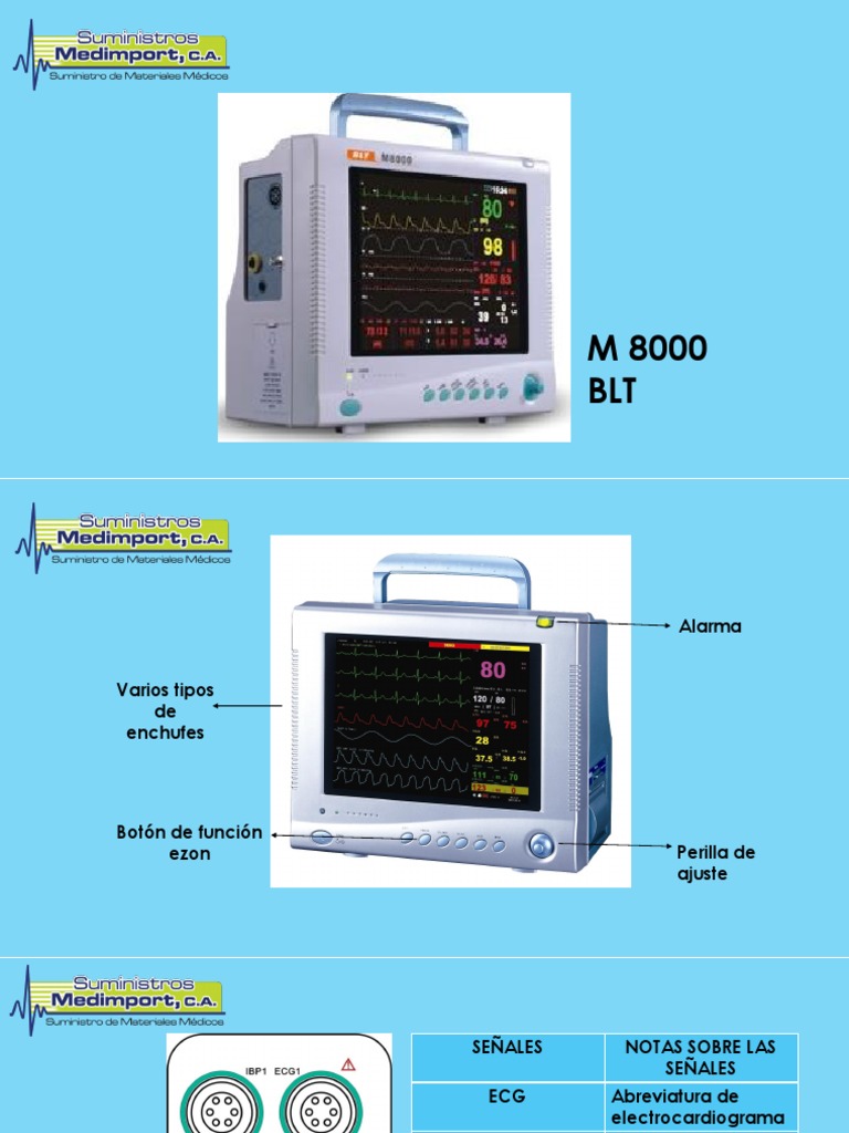 Monitor Multiparámetros M8000 para Hospitales | PDF