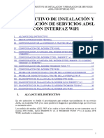 Instructivo de Instalacion y Reparacion de Servicios Adsl Con Interfaz Wifi