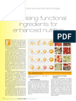 Optimising Functional Ingredients For Enhanced Nutrition: Fluid Bed and Spouted Bed Technologies