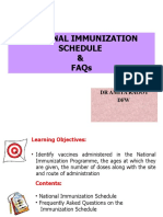 National Immunization Schedule & Faqs: DR Amita Raoot DFW