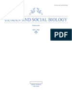 Human and Social Biology: Homework