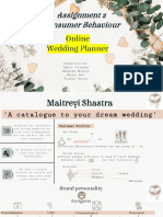 Assignment 2 Consumer Behaviour: Online Wedding Planner