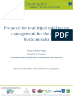 Proposal For Municipal Solid Waste Management For The City of Kostomuksha