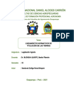 Lineamientos Normativos de Titulación de Las Tierras