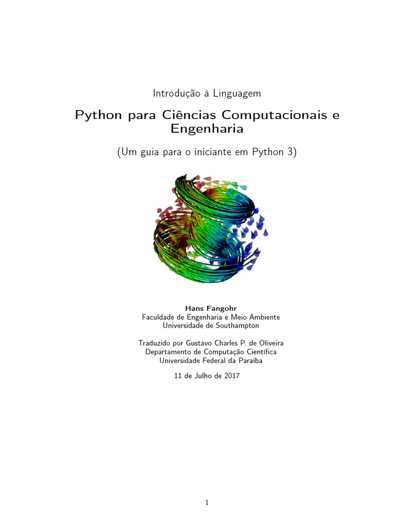 Introducao Python para Ciencias Computacionais Engenharia | PDF ...