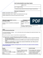 ED688 Student Teaching Simplified Lesson Design Template