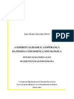 A Espiritualidade e A Esperança Da Pessoa Com Doença Oncológica