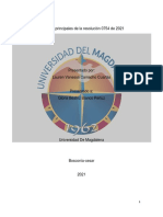 Foro Evaluativo de Los Aspectos Principales de La Resolucionn 0754 de 2021