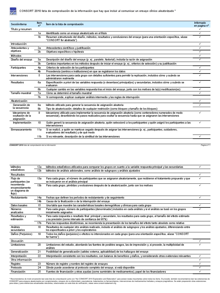 CONSORT PDF Ensayos Tamaño del efecto