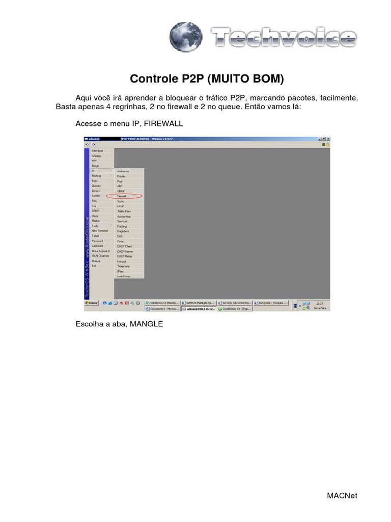 Mikrotik - Controle P2P | PDF | Ciência da Computação | Redes de ...