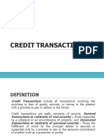 PRTC Credit Transactions