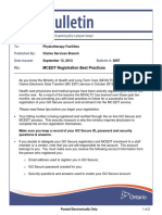 MCEDT Registration Best Practices: Physiotherapy Facilities Claims Services Branch September 13, 2013 3097