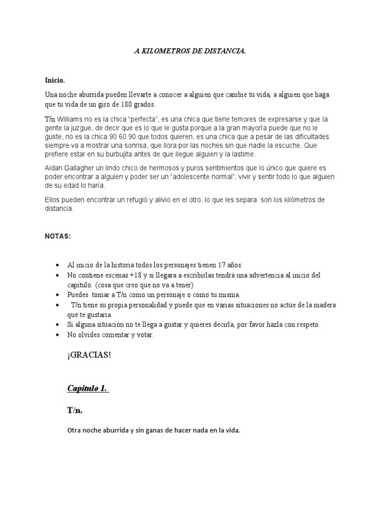 Amor a Distancia y Nuevos Comienzos | PDF