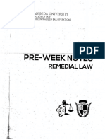 2018 Preweek Remedial Law Beda