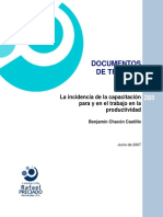 La Incidencia de La Capacitacion para y en El Trabajo en La Productividad