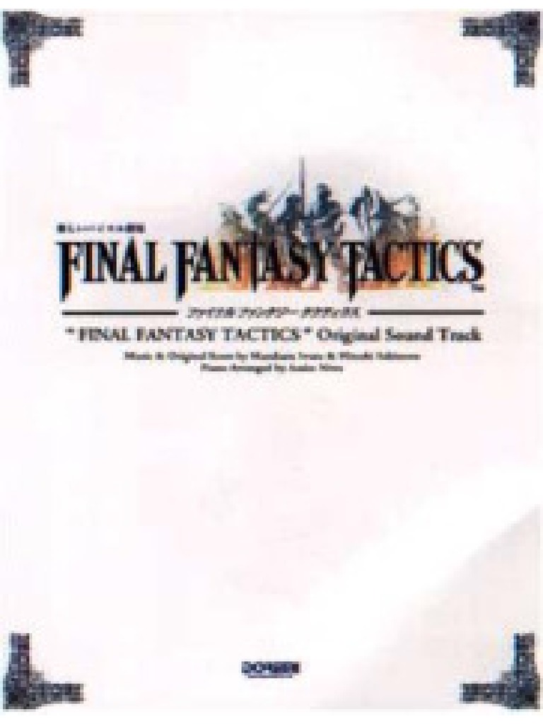 Final Fantasy Tactics Pdf