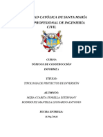 Tipologias de Proyectos PDF
