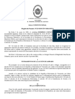 (Competencia en Materia de Amparo) Domingo Gustavo Ramírez Monja. Sent. #02. 20-01-2000. TSJ-SC