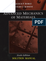 Boresi Schmidt Advanced Mechanics Materials 6th Solman