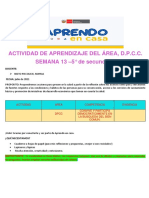 Solucion Sesion Junio 13 DPCC 5° Sec