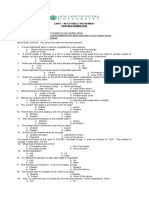 Law 2 - Negotiable Instrument Prelim Examination General Directions