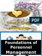 Foundations of Personnel Management